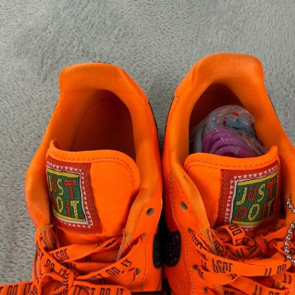 Nike Air Force 1 Just Do It Bright Orange Men’s Sneakers Size 8 US - AR7719-800 - Picture 3 of 16